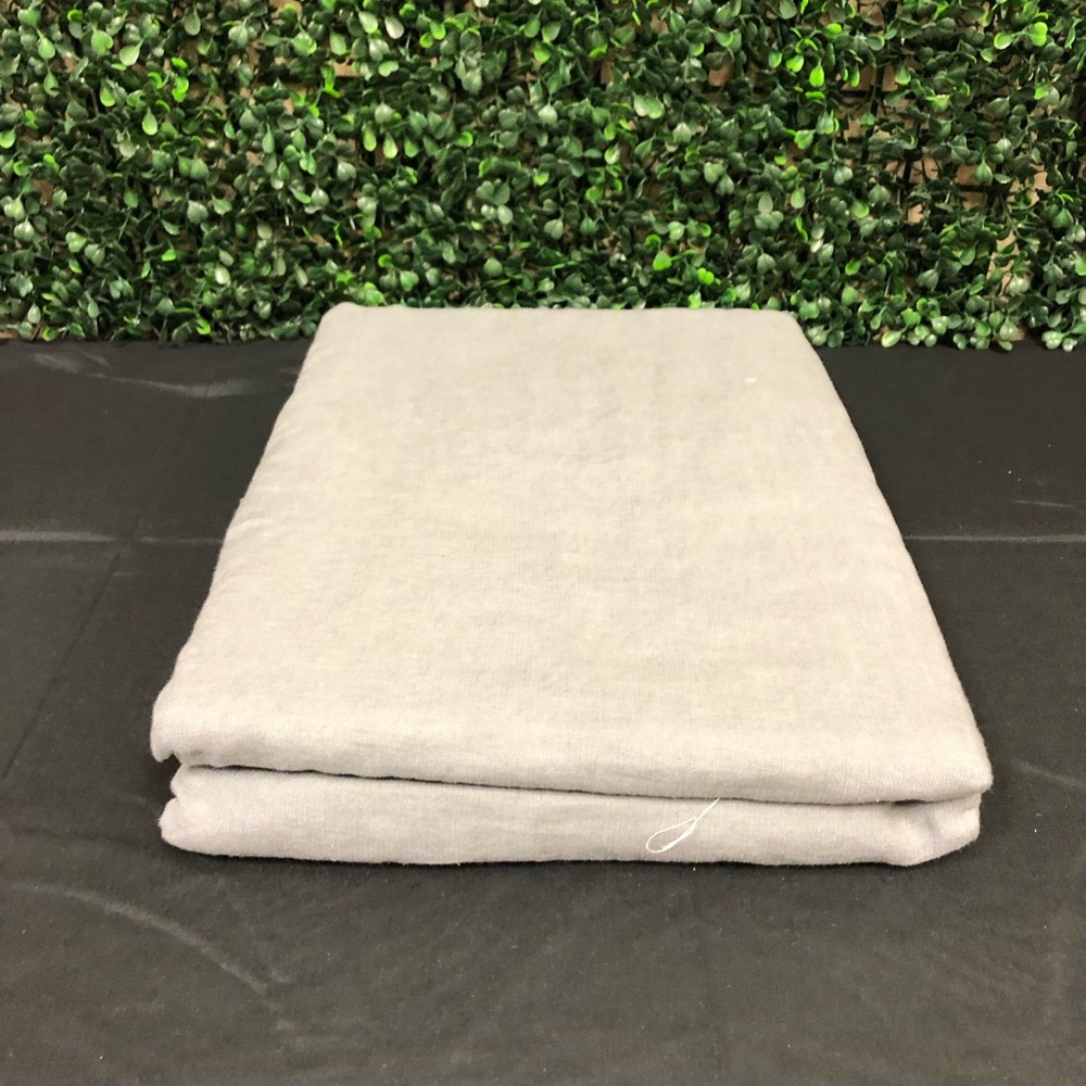 Bed Threads French Flax Linen Flat Sheet Color Mineral Size Twin/Twin XL - Picture 6 of 9
